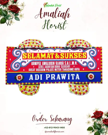 Papan Bunga Ucapan Selamat Nglopang